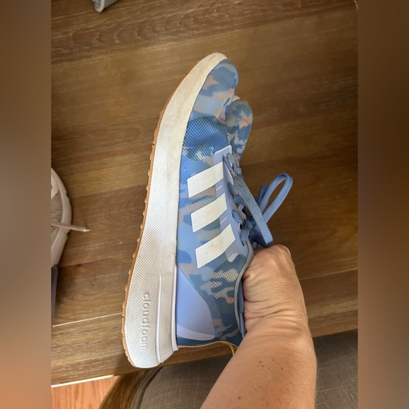 Adidas Kids Sneakers in Blue and Tan Camo - Picture 5 of 7